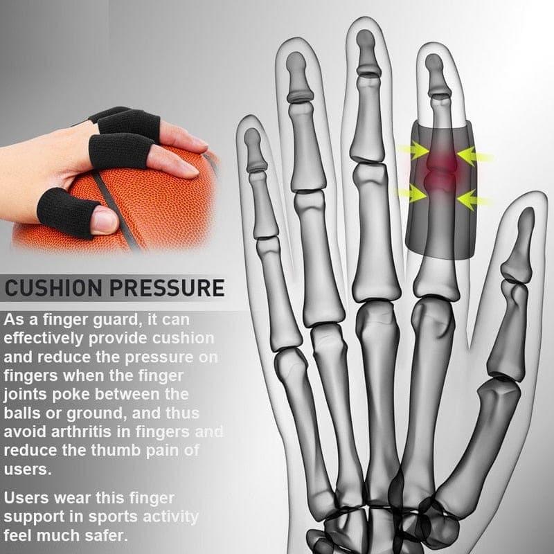 10Pcs Finger Sleeve Support Thumb Brace Protector for Basketball Tennis Baseball Golf Gym - Ammpoure Wellbeing