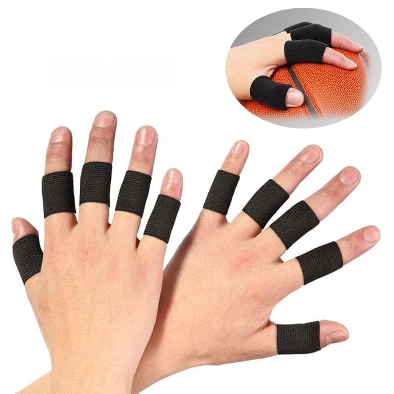 10Pcs Finger Sleeve Support Thumb Brace Protector for Basketball Tennis Baseball Golf Gym - Ammpoure Wellbeing