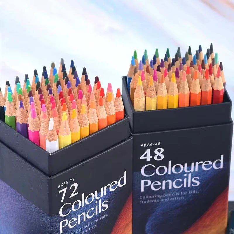 12/18/24/36/48/72 Wooden Colored Pencils Set Coloring Colorful Art Supplies For Artist Drawing Writing Back To School Stationery - Ammpoure Wellbeing