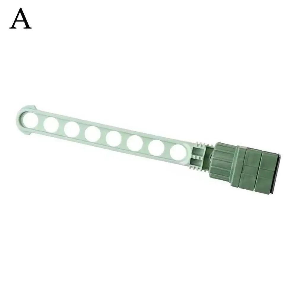 1pc Window Adjustable Sun Rack Clothes - hanger Creative Buckle Type Perforated Balcony Clothes Drying Tool Portable Clothes Rack - Ammpoure Wellbeing