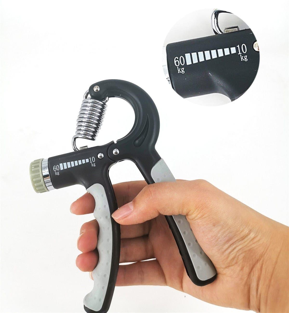 5 - 60Kg Adjustable Heavy Gripper Fitness Hand Exerciser Grip FatGrip Wrist Increase Strength Spring Finger Pinch Carpal Expander - Ammpoure Wellbeing