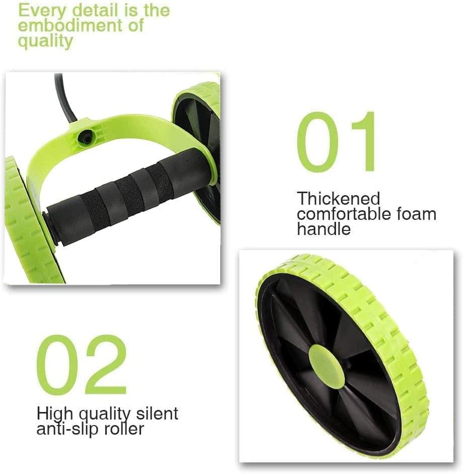 Ab Roller Wheel Core Abdominal Exercise Fitness Trainer Multi - Functional Home Gym Workout Equipment - Ammpoure Wellbeing