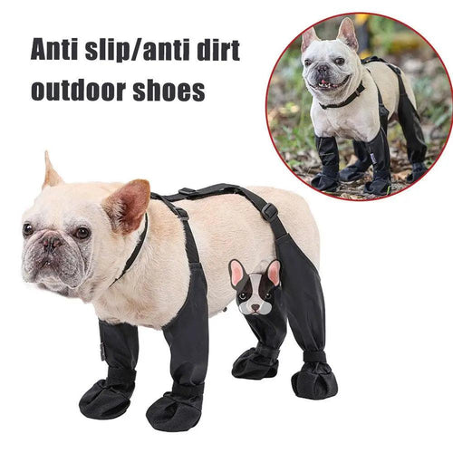 Adjustable Dog Boots Dog Shoes Waterproof Pet Breathable Shoes For Outdoor Walking Soft French Bulldog Shoes Pets Paws Prot V9x2 - Ammpoure Wellbeing 🇬🇧