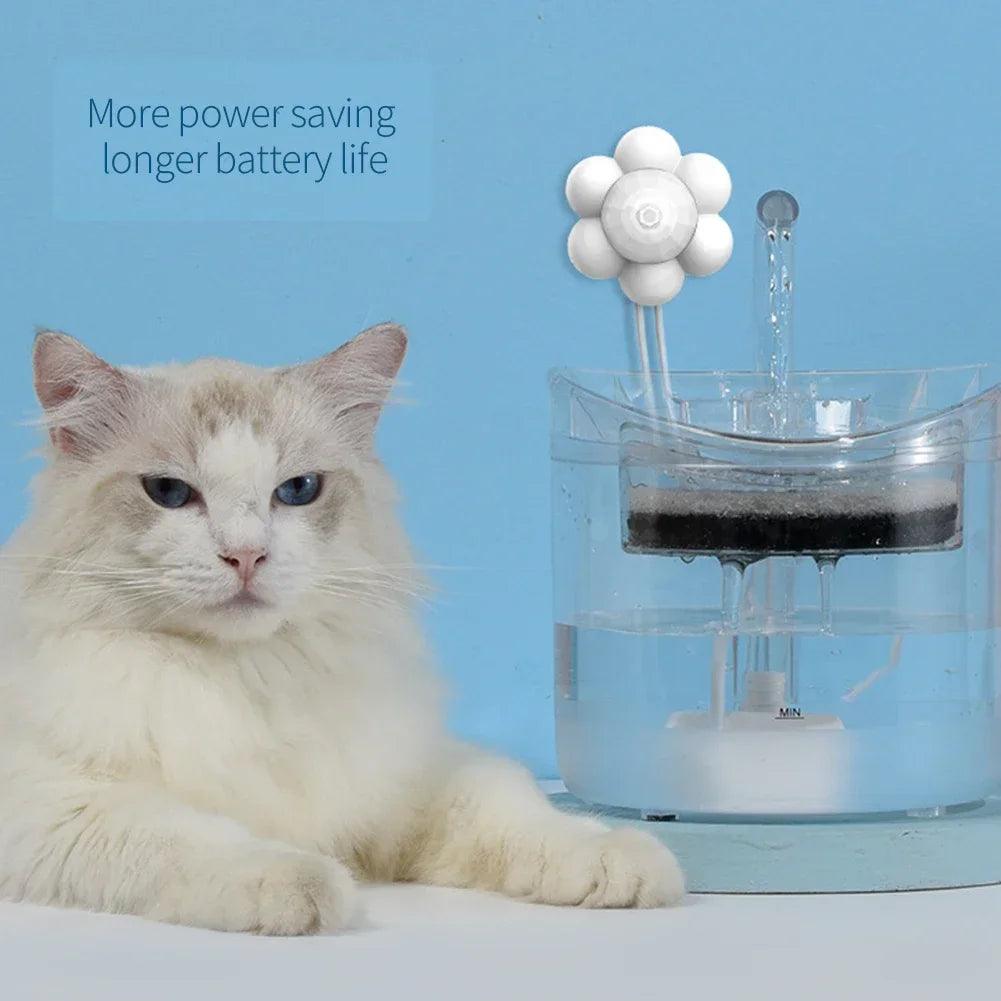 Automatic Home Pet Water Dispenser Motion Sensor Filter Fountain Universal Infrared USB Powered Detector Dog Cat Accessories - Ammpoure Wellbeing
