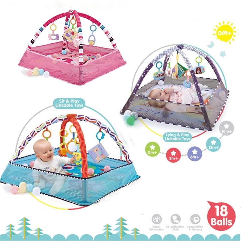 Baby Fitness Frame Crawling Game Blanket Multifunctional Educational Mat Fence Crawling Blanket Infant Rug Enlightenment Toys - Ammpoure Wellbeing