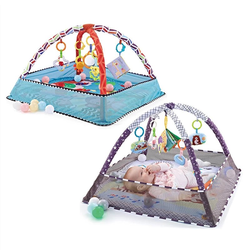 Baby Fitness Frame Crawling Game Blanket Multifunctional Educational Mat Fence Crawling Blanket Infant Rug Enlightenment Toys - Ammpoure Wellbeing
