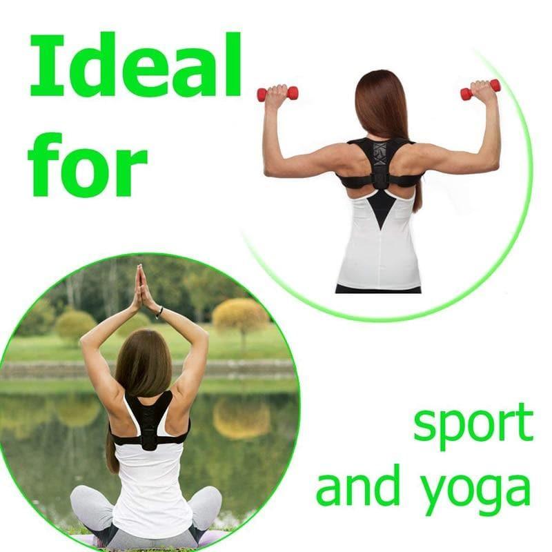 Back Support Adjustable Posture Corrector UK Belt for Men and Women - Ammpoure Wellbeing