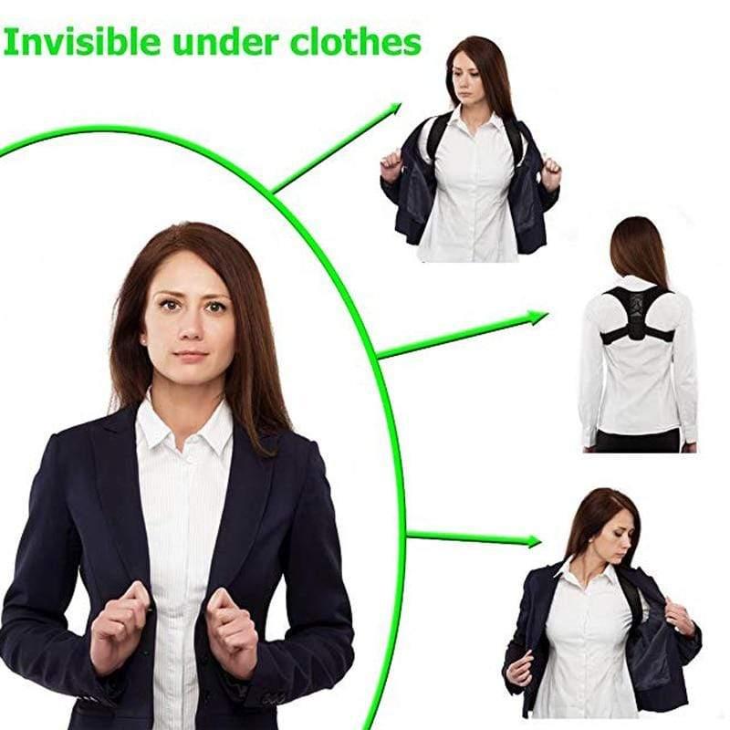 Back Support Adjustable Posture Corrector UK Belt for Men and Women - Ammpoure Wellbeing