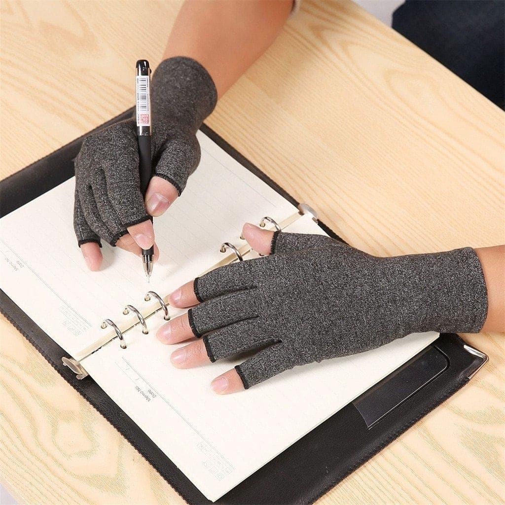 Compression Arthritis Gloves, Cotton Wrist Support, Pain Relief Brace with Gripper - Ammpoure Wellbeing