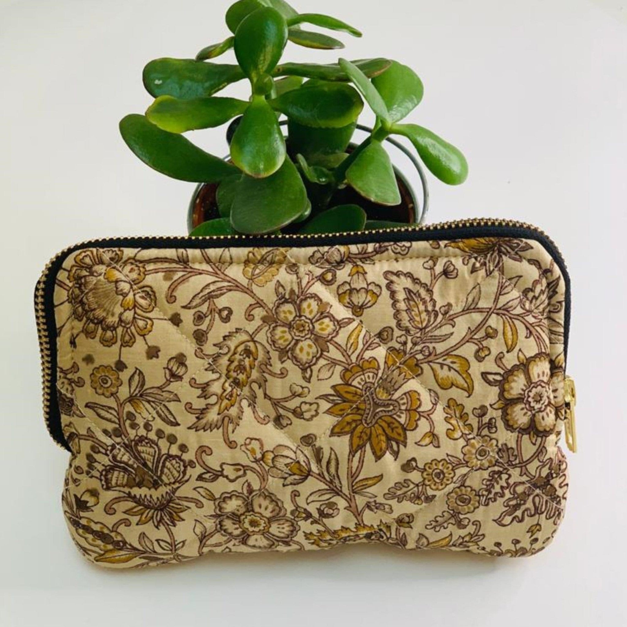 Eco friendly travel cosmetic or makeup bag (One - Off Print) - Ammpoure Wellbeing
