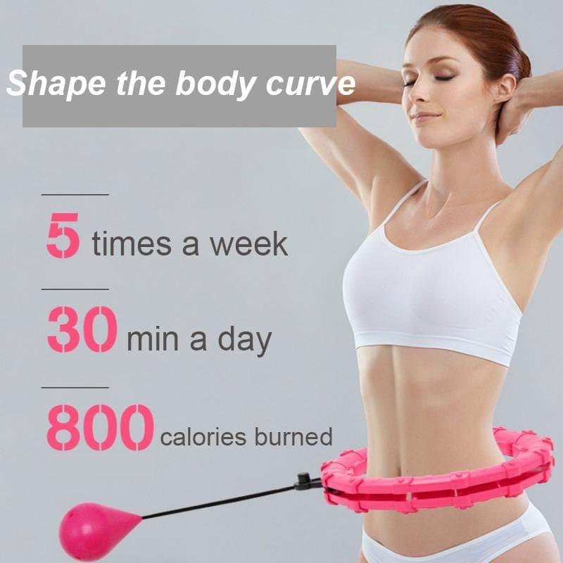 Fitness Ring Adjustable Sport Hoops Abdominal Thin Waist Exercise Detachable Massage Fitness Hoops Gym Home Training Weight Loss - Ammpoure Wellbeing