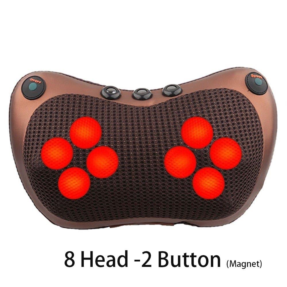 Head Massage Pillow Vibrator Massager - Infrared Therapy Shiatsu - Ammpoure Wellbeing