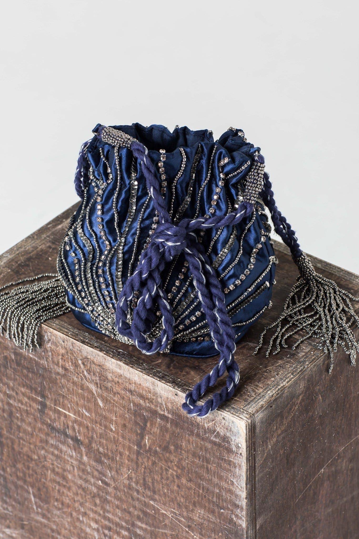 Miranda, Hand Beaded Potli Bag - Ammpoure Wellbeing