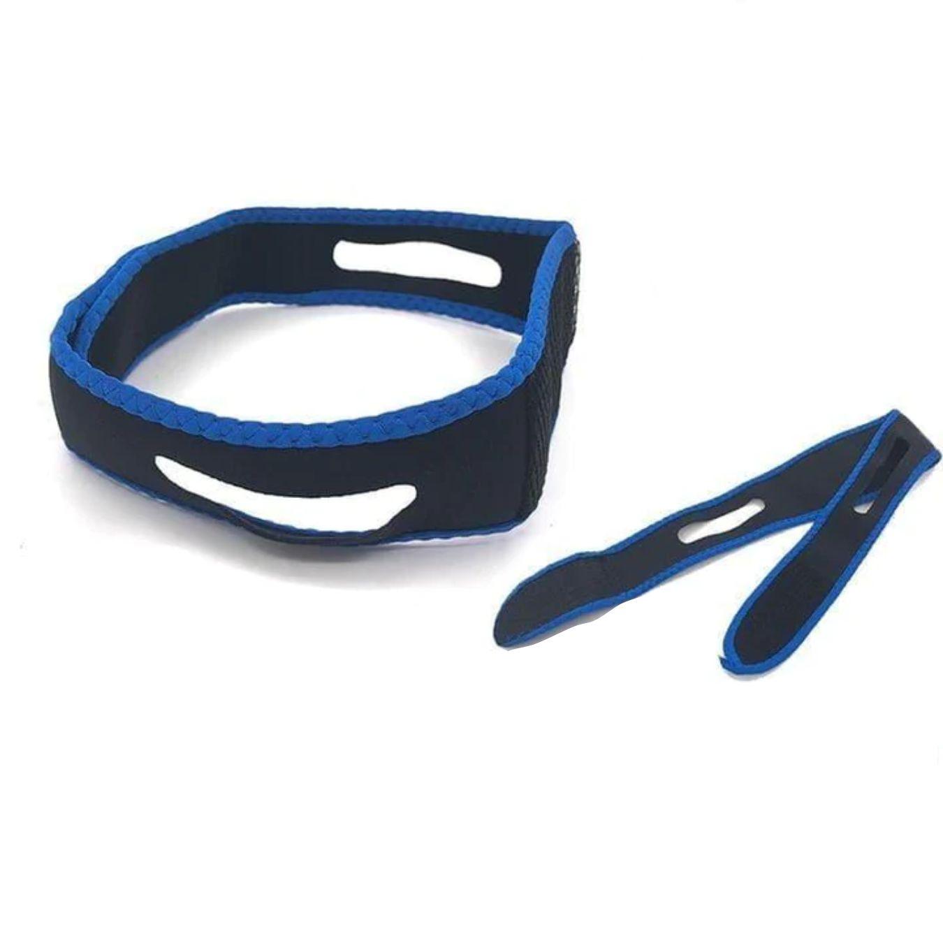 Neoprene Anti Snore Stop Snoring Chin Strap Belt Anti Apnea (black) - Ammpoure Wellbeing