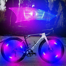 Load image into Gallery viewer, New Bicycle Spoke Lights Induction Colorful Bike Light Safety Warning Light Road Bike Motorcycle Car Cycling Accessories - Ammpoure Wellbeing
