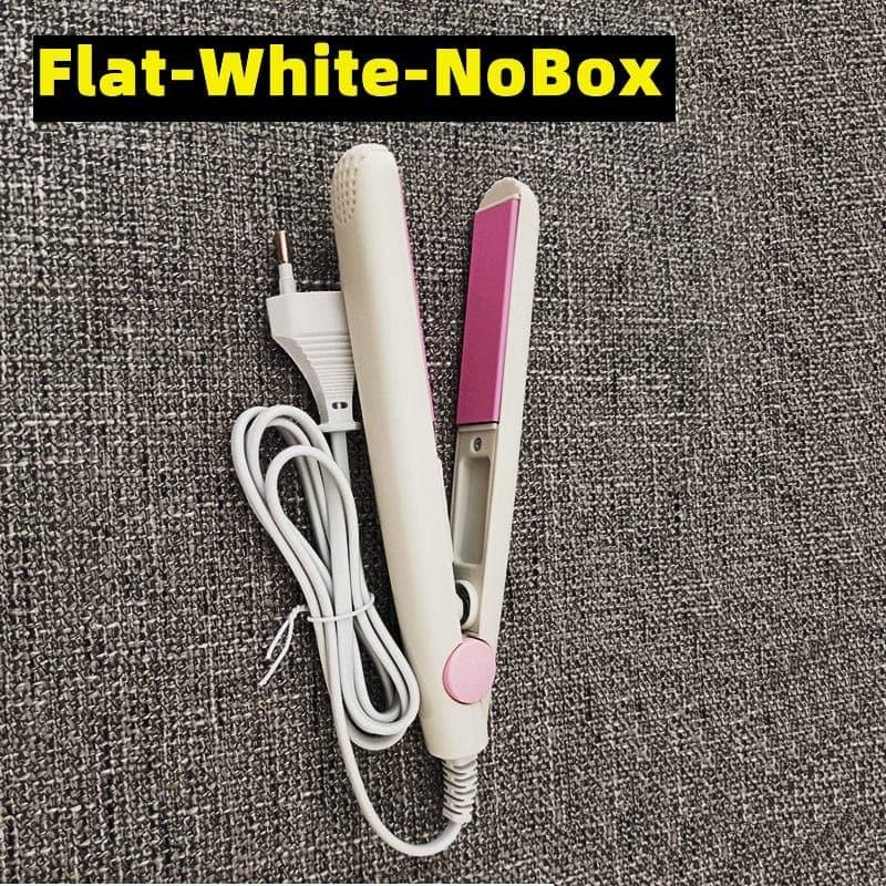 New Curling Iron Mini Hair Straightener Iron Ceramic Straightening Styling Tools Hair Curler Flat Iron Beard Straightener - Ammpoure Wellbeing