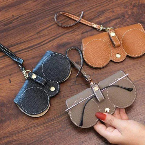 NEW PU Sunglasses Bag Portable Eyeglass Case Sunglasses Protection Cover Cute Eyeglass Clip Simple Eyeglass Bag - Ammpoure Wellbeing 🇬🇧
