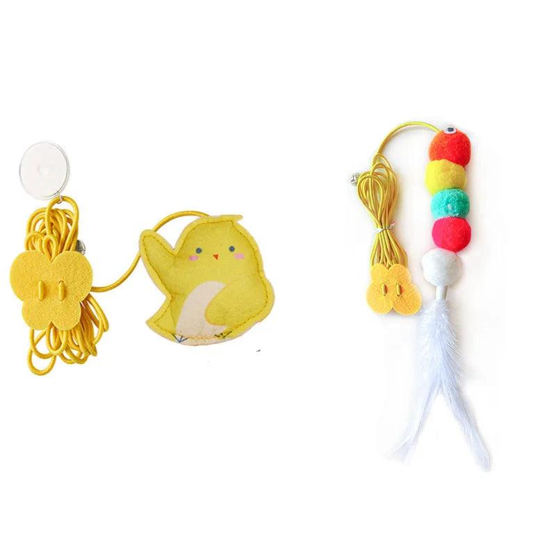 Pet Cat Toys Elasticity Retractable Hanging Door Type Interactive Toy For Kitten Mouse Catnip Scratch Rope Toy Pet Supplies - Ammpoure Wellbeing