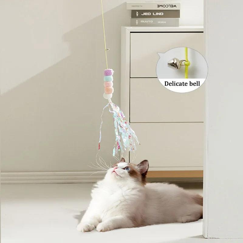 Pet Cat Toys Elasticity Retractable Hanging Door Type Interactive Toy For Kitten Mouse Catnip Scratch Rope Toy Pet Supplies - Ammpoure Wellbeing