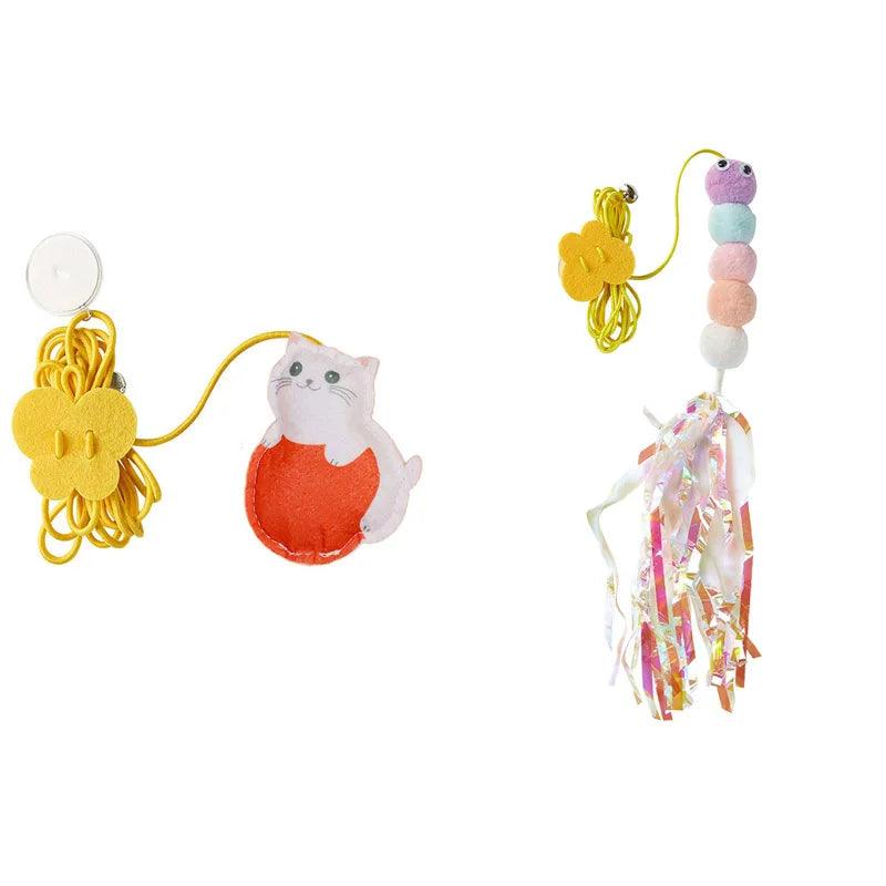 Pet Cat Toys Elasticity Retractable Hanging Door Type Interactive Toy For Kitten Mouse Catnip Scratch Rope Toy Pet Supplies - Ammpoure Wellbeing