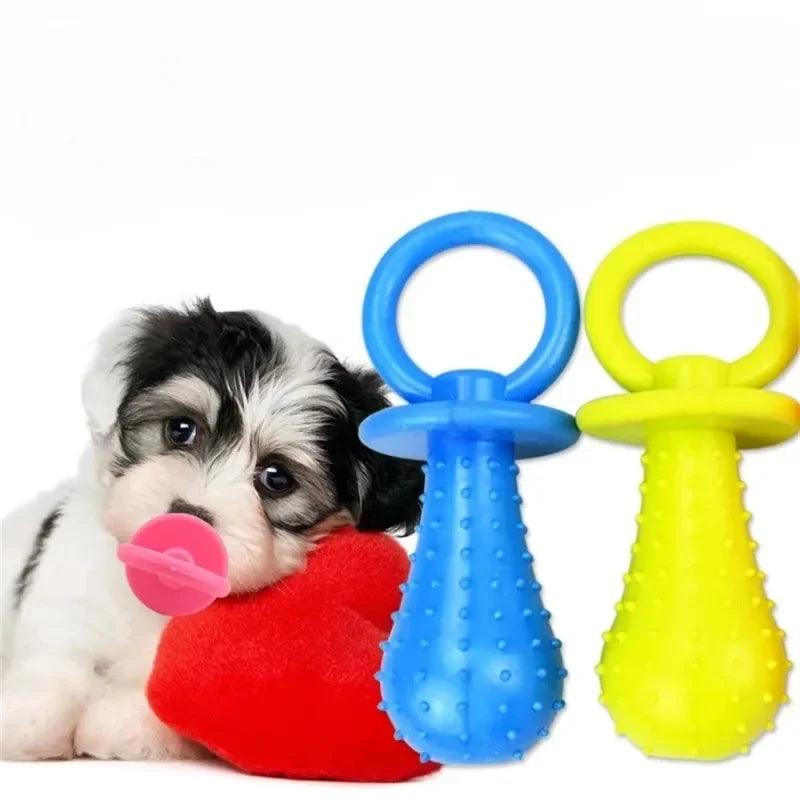 Pet Pacifier Rubber Toys Puppy Dogs Cat Chew Toys Pets Dogs Products Games Sound Squeaker Random Color produtos para cachorro - Ammpoure Wellbeing