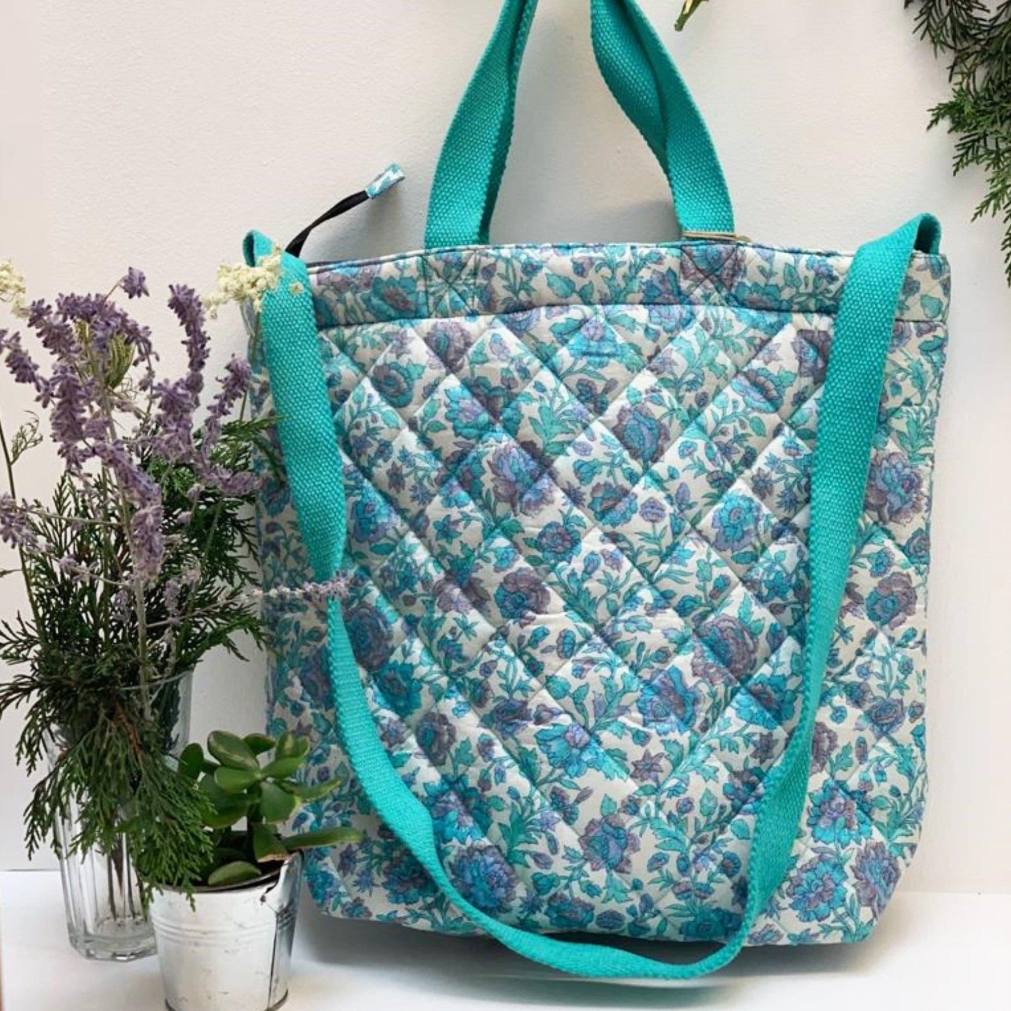 Premium Recycled Silk Tote Bag (One - Off Print) - Ammpoure Wellbeing