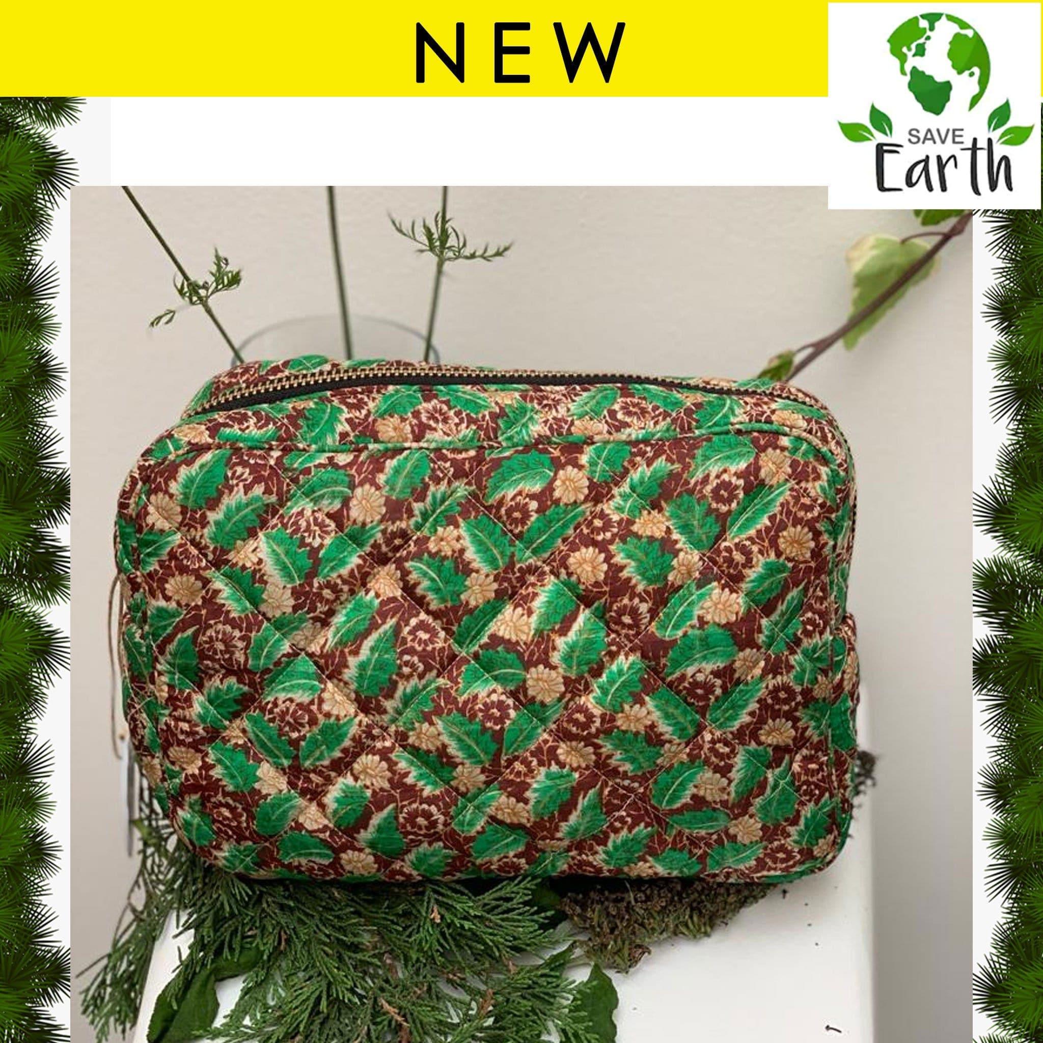Premium Recycled Silk Washbag (One - Off Print) - Ammpoure Wellbeing