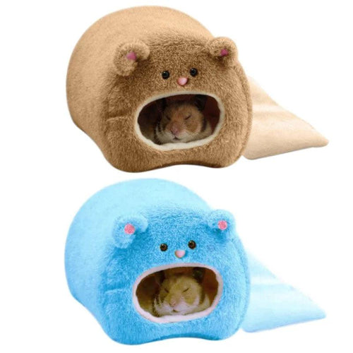 Rat Hamster Warm Bed House Cushion Fleece Hut Hanging Hammock Cute Toy Nest Cage for Small Animal Mice Sugar Glider Chinchilla - Ammpoure Wellbeing 🇬🇧