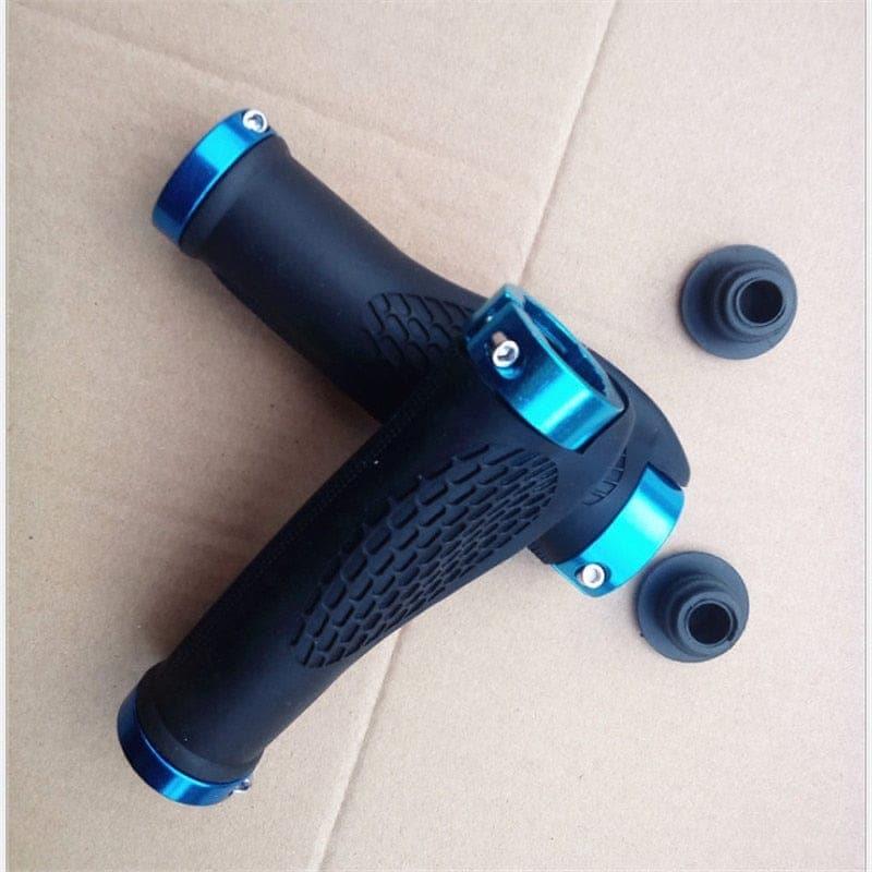 Rubber Bike Handlebar Grip Anti - Skid Ergonomic Mountain MTB Cycling Parts Bicycle Grips Black Gold Red Blue - Ammpoure Wellbeing