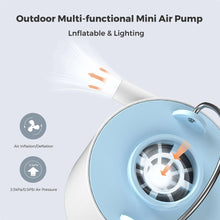 Load image into Gallery viewer, Tiny Pump X Portable Air Pump Camping Equip Outdoor Gadgets Rechargeable for Hiking/Float/Lighting - Ammpoure Wellbeing 🇬🇧
