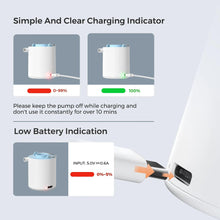 Load image into Gallery viewer, Tiny Pump X Portable Air Pump Camping Equip Outdoor Gadgets Rechargeable for Hiking/Float/Lighting - Ammpoure Wellbeing 🇬🇧
