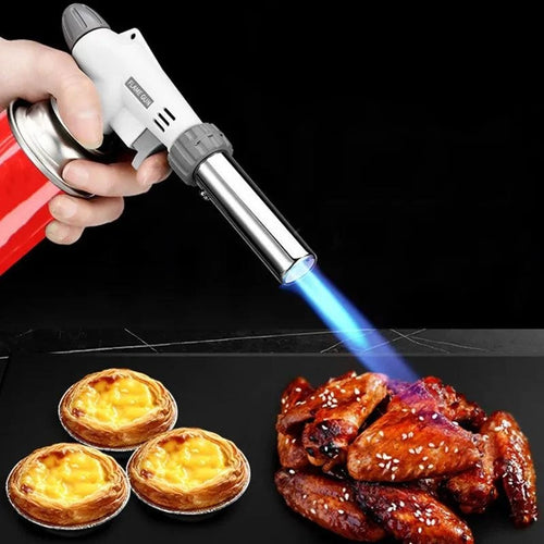 Torch Cooking AutoIgnition Butane Gas Welding-Burner Welding Gas Burner Flame Gas Torch Flame Gun Blow for BBQ Camping Cooking - Ammpoure Wellbeing 🇬🇧