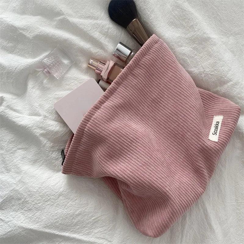 Travel Cosmetic Bag Portable Makeup Storage Bag Purses Women Large Capacity Zipper Make Up Organizer Storage Clutch - Ammpoure Wellbeing