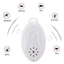Load image into Gallery viewer, Ultrasonic Mosquito Repeller USB Rechargeable Non-Toxic Mosquito Killer for Travel Home Camping Portable Outdoor Repellent Tool - Ammpoure Wellbeing 🇬🇧
