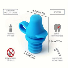 Load image into Gallery viewer, Water Bottle Cap Silicone Bottles Top Spout Adapter Replacement For Toddlers Kids And Adults, No Spill Silicone Bottle Top Spout - Ammpoure Wellbeing 🇬🇧
