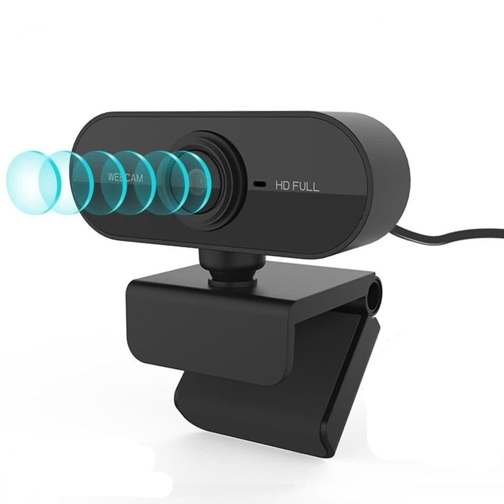 Webcam 1080P Full HD Web Camera With Microphone USB Plug Web Cam For PC Computer Mac Laptop Desktop YouTube Skype Mini Camera - Ammpoure Wellbeing