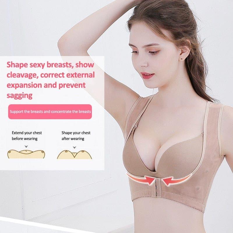 Women Body Shaper Correct Posture Bra Shoulder Straightener Correction Chest Brace Support Vest Corsets Belt Back Underwear - Ammpoure Wellbeing